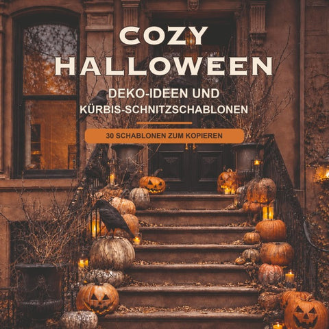 COZY HALLOWEEN – Deko Ideen und Kürbis-Schnitzschablonen