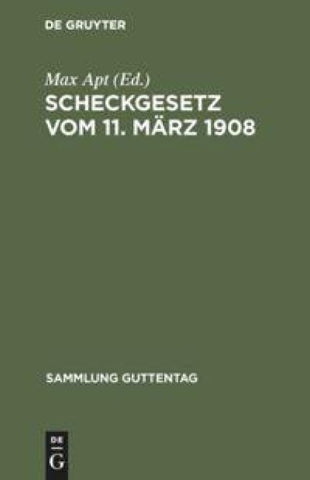 Scheckgesetz vom 11. März 1908