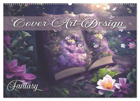 Buch-Cover-Art Fantasy (Wandkalender 2026 DIN A2 quer), CALVENDO Monatskalender