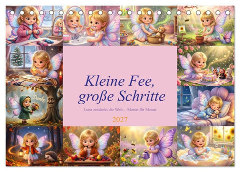 Kleine Fee, große Schritte (Tischkalender 2027 DIN A5 quer), CALVENDO Monatskalender