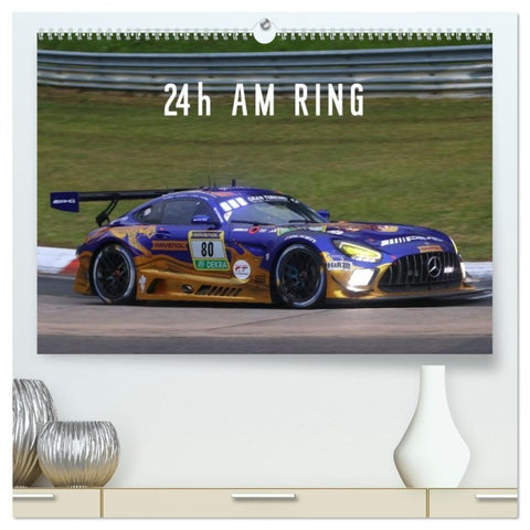 24h am Ring (hochwertiger Premium Wandkalender 2027 DIN A2 quer), Kunstdruck in Hochglanz