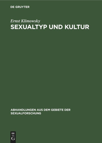 Sexualtyp und Kultur