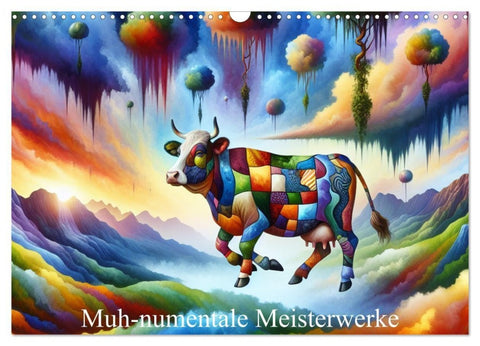 Muh-numentale Meisterwerke (Wandkalender 2027 DIN A3 quer), CALVENDO Monatskalender
