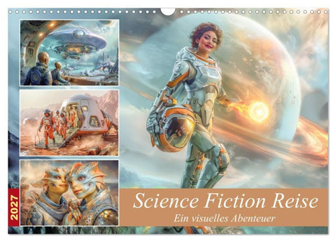 Science Fiction Reise - Ein visuelles Abenteuer (Wandkalender 2027 DIN A3 quer), CALVENDO Monatskalender