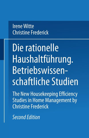 Die rationelle Haushaltführung
