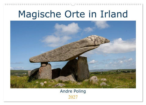 Magische Orte in Irland (Wandkalender 2027 DIN A2 quer), CALVENDO Monatskalender