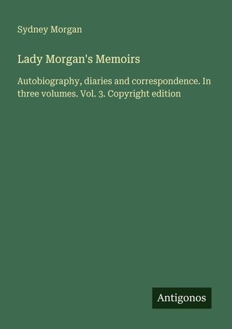Lady Morgan's Memoirs