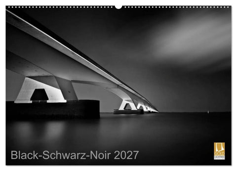 Black-Schwarz-Noir 2027 (Wandkalender 2027 DIN A2 quer), CALVENDO Monatskalender
