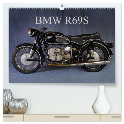 BMW R69S (hochwertiger Premium Wandkalender 2026 DIN A2 quer), Kunstdruck in Hochglanz