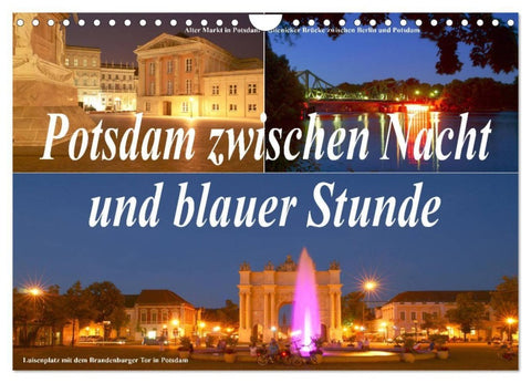 Potsdam zwischen Nacht und blauer Stunde (Wandkalender 2027 DIN A4 quer), CALVENDO Monatskalender