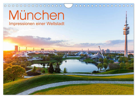MÜNCHEN Impressionen einer Weltstadt (Wandkalender 2027 DIN A4 quer), CALVENDO Monatskalender