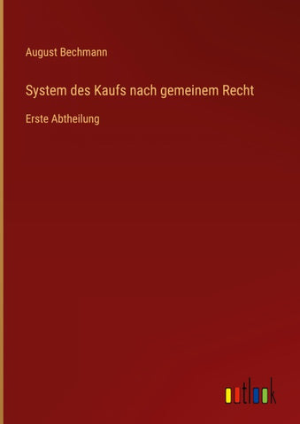 System des Kaufs nach gemeinem Recht