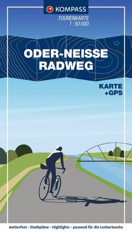 KOMPASS Fahrrad-Tourenkarte Oder-Neiße-Radweg 1:50.000