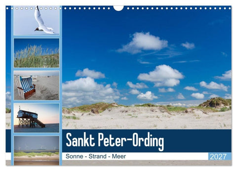 Sankt Peter-Ording. Sonne - Strand - Meer (Wandkalender 2027 DIN A3 quer), CALVENDO Monatskalender