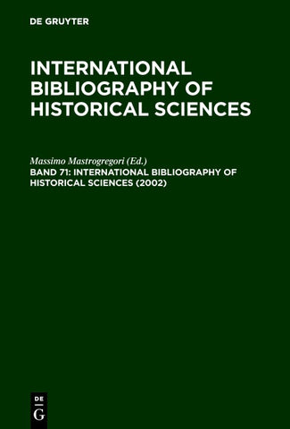 International Bibliography of Historical Sciences / 2002