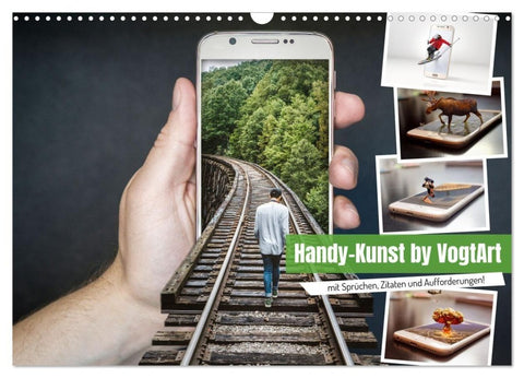 Handy-Kunst by VogtArt (Wandkalender 2027 DIN A3 quer), CALVENDO Monatskalender