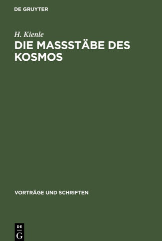 Die Maßstäbe des Kosmos