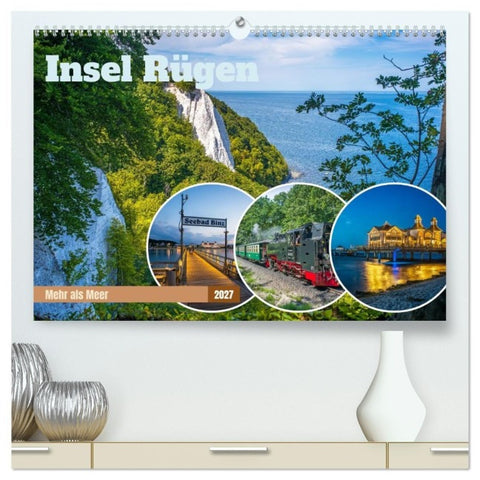 Insel Rügen - Mehr als Meer (hochwertiger Premium Wandkalender 2027 DIN A2 quer), Kunstdruck in Hochglanz