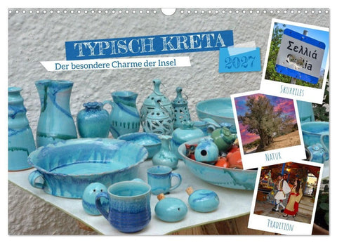 Typisch Kreta (Wandkalender 2027 DIN A3 quer), CALVENDO Monatskalender