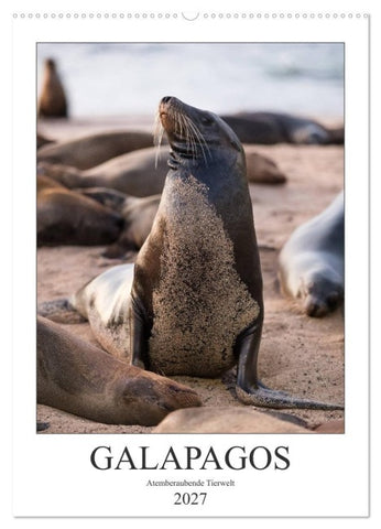 Galapagos - Atemberaubende Tierwelt (Wandkalender 2027 DIN A2 hoch), CALVENDO Monatskalender