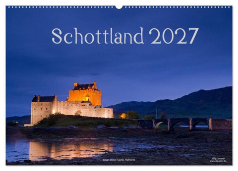 Schottland (Wandkalender 2027 DIN A2 quer), CALVENDO Monatskalender