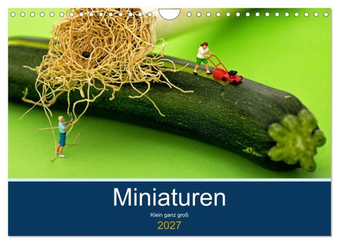 Miniaturen - Klein ganz groß (Wandkalender 2027 DIN A4 quer), CALVENDO Monatskalender
