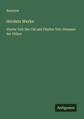 Herders Werke