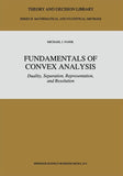 Fundamentals of Convex Analysis