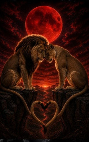 Where the King and His Wild Heart Meet Beneath the Blood Moon