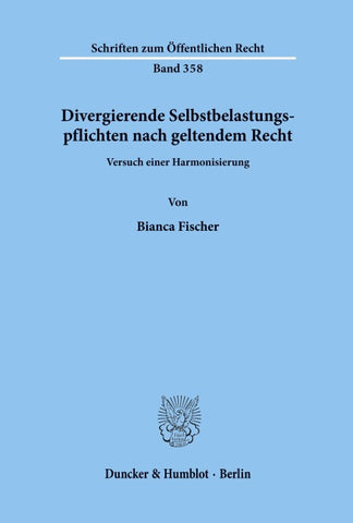 Divergierende Selbstbelastungspflichten nach geltendem Recht.