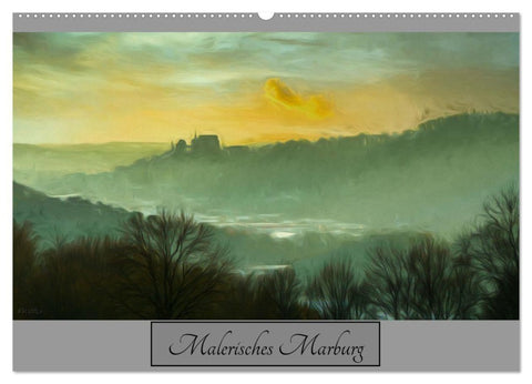 Malerisches Marburg (Wandkalender 2027 DIN A2 quer), CALVENDO Monatskalender
