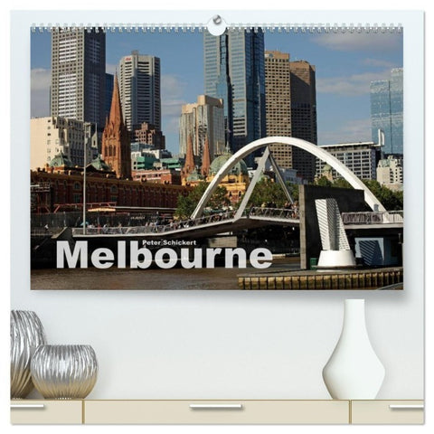 Melbourne (hochwertiger Premium Wandkalender 2027 DIN A2 quer), Kunstdruck in Hochglanz