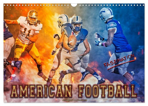 Faszination American Football (Wandkalender 2027 DIN A3 quer), CALVENDO Monatskalender