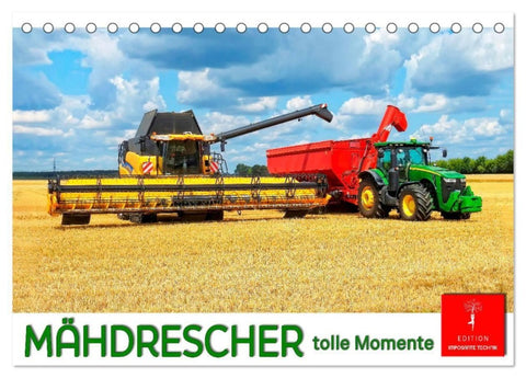 Mähdrescher - tolle Momente (Tischkalender 2027 DIN A5 quer), CALVENDO Monatskalender