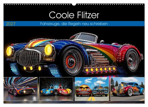 Coole Flitzer (Wandkalender 2027 DIN A2 quer), CALVENDO Monatskalender