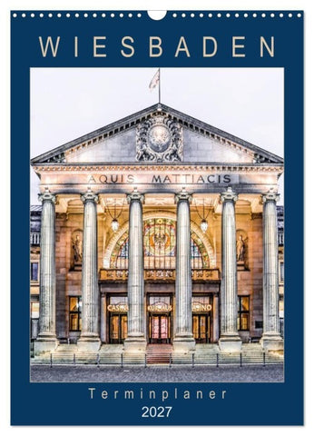 Wiesbaden Terminplaner (Wandkalender 2027 DIN A3 hoch), CALVENDO Monatskalender
