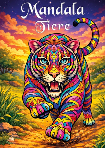 Mandala Tiere Malbuch für Erwachsene mit 50 schönen Ausmalmotiven