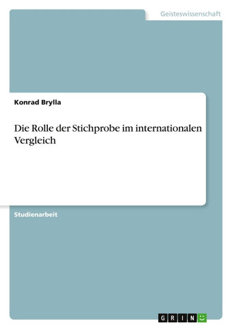 Die Rolle der Stichprobe im internationalen Vergleich