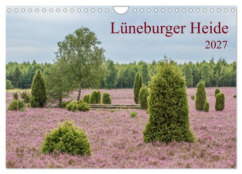 Lüneburger Heide (Wandkalender 2027 DIN A4 quer), CALVENDO Monatskalender