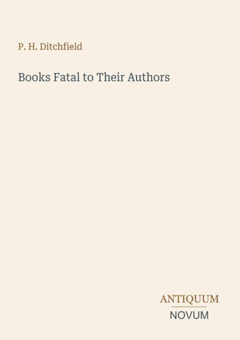 Books Fatal to Their Authors