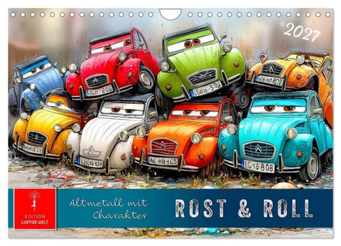 Rost & Roll - Altmetall mit Charakter (Wandkalender 2027 DIN A4 quer), CALVENDO Monatskalender