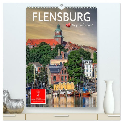 Flensburg - so bezaubernd (hochwertiger Premium Wandkalender 2027 DIN A2 hoch), Kunstdruck in Hochglanz