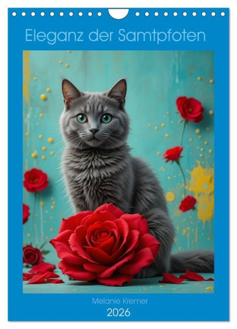 Eleganz der Samtpfoten (Wandkalender 2026 DIN A4 hoch), CALVENDO Monatskalender