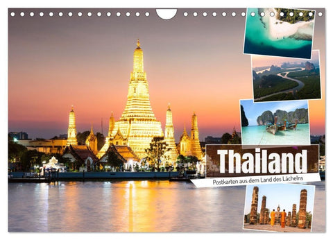 Thailand - Postkarten aus dem Land des Lächelns (Wandkalender 2027 DIN A4 quer), CALVENDO Monatskalender