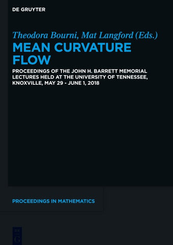Mean Curvature Flow