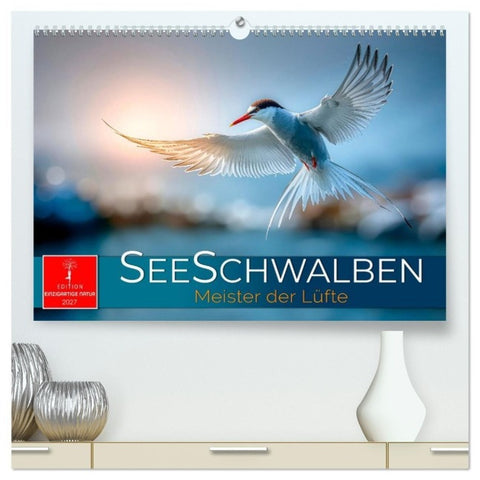 Seeschwalben - Meister der Lüfte (hochwertiger Premium Wandkalender 2027 DIN A2 quer), Kunstdruck in Hochglanz