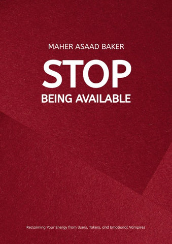 Stop Being Available