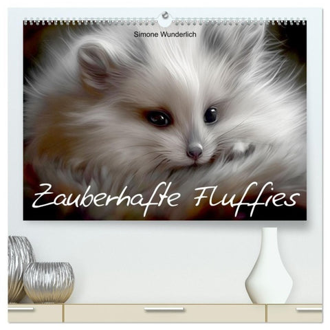 Zauberhafte Fluffies (hochwertiger Premium Wandkalender 2027 DIN A2 quer), Kunstdruck in Hochglanz