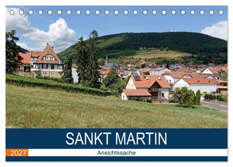 Sankt Martin - Ansichtssache (Tischkalender 2027 DIN A5 quer), CALVENDO Monatskalender