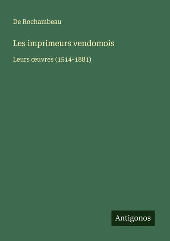 Les imprimeurs vendomois